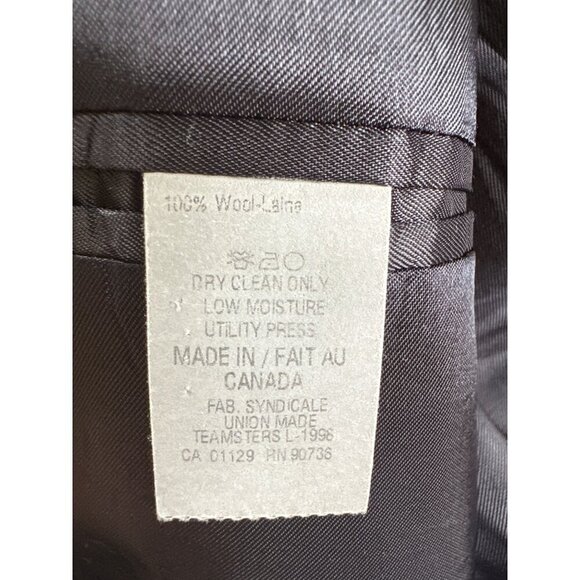 Lauren Ralph Lauren mens black pinstripe wool blazer size 40R - Picture 5 of 9